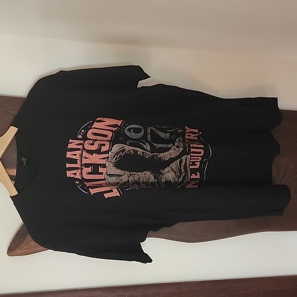 Alan Jackson Gone Country 2017 Tee Black Size XL - Picture 3 of 5